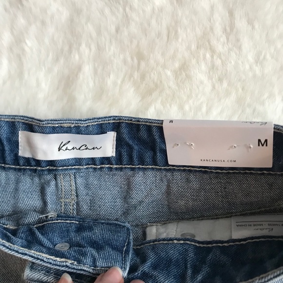 NWT KanCan Distressed Denim Jean Skirt - Picture 10 of 15